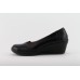 HELIOS fekete telitalpú női cipő